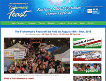 Tablet Screenshot of fishermansfeast.com